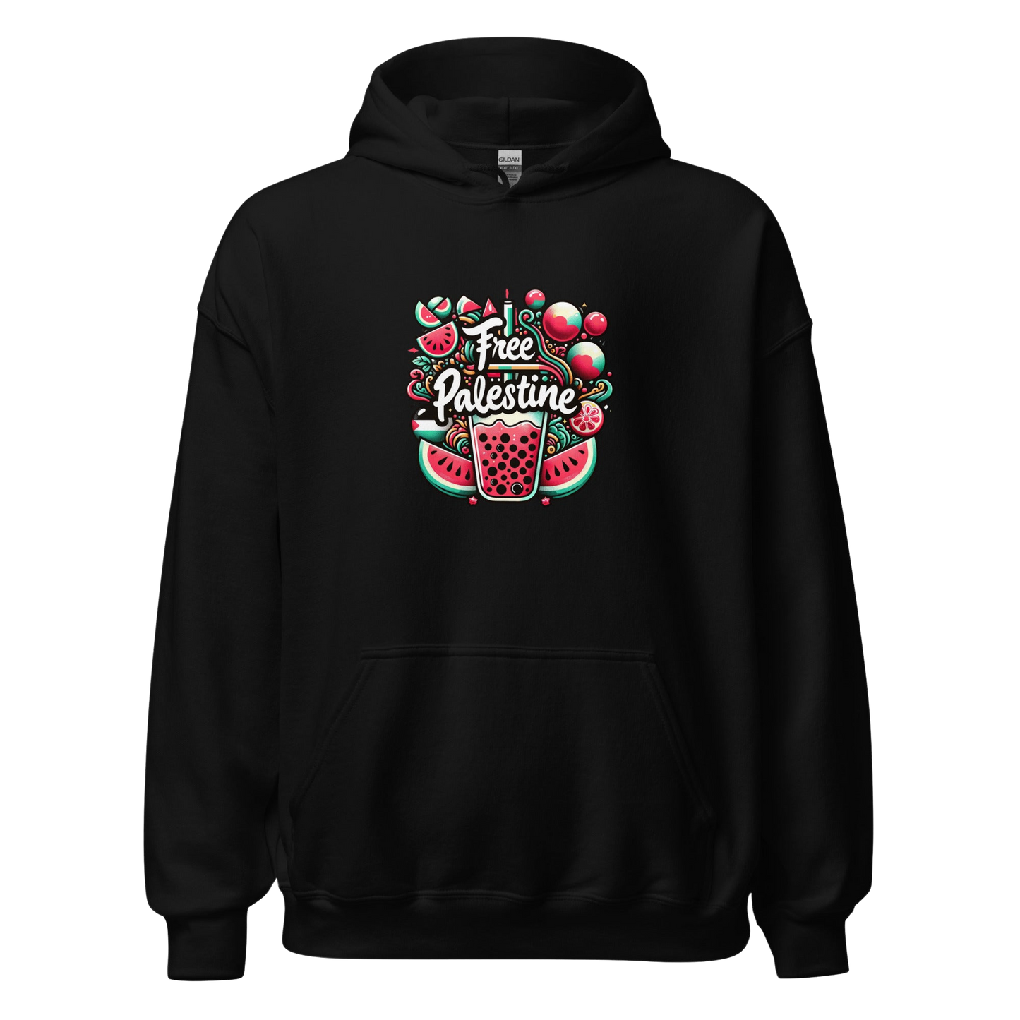 black free فلسطین watermelon hoodie