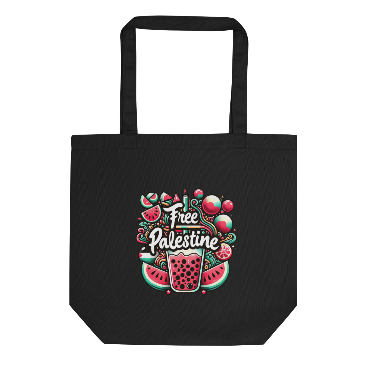 free فلسطین watermelon tote bag