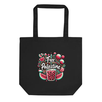 free فلسطین watermelon tote bag