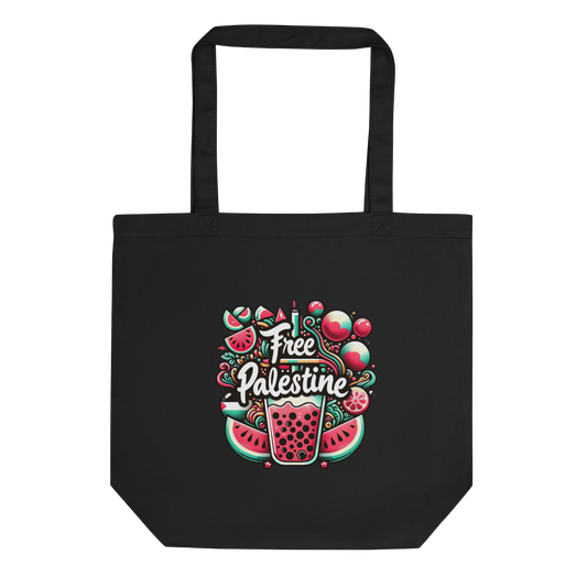 free فلسطین watermelon tote bag