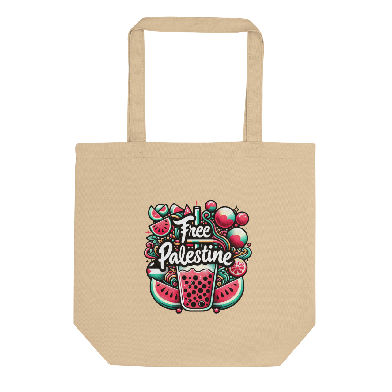 free فلسطین watermelon tote bag