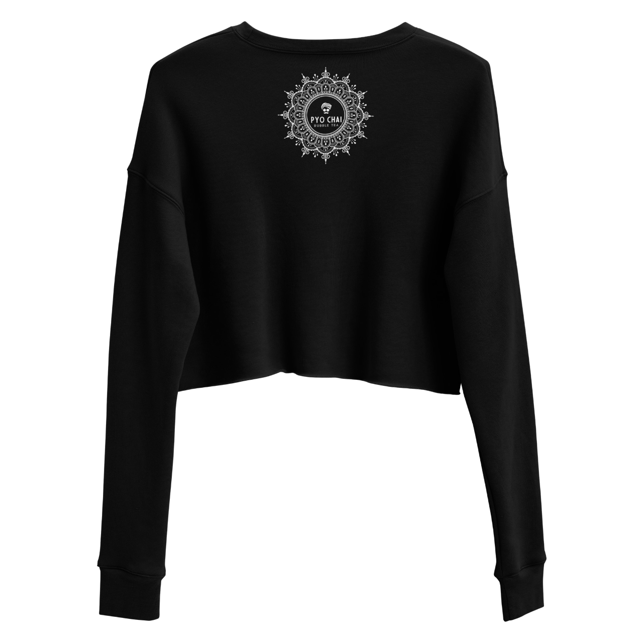 black unity فلسطین crop sweatshirt