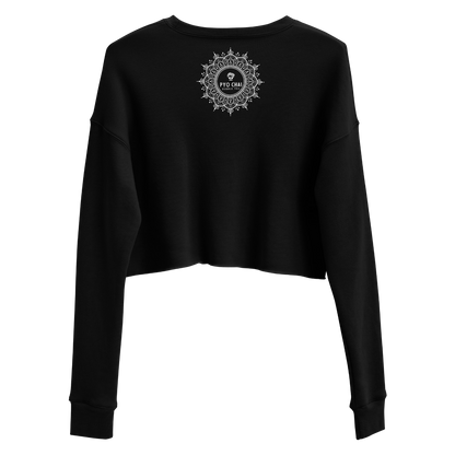 black unity فلسطین crop sweatshirt